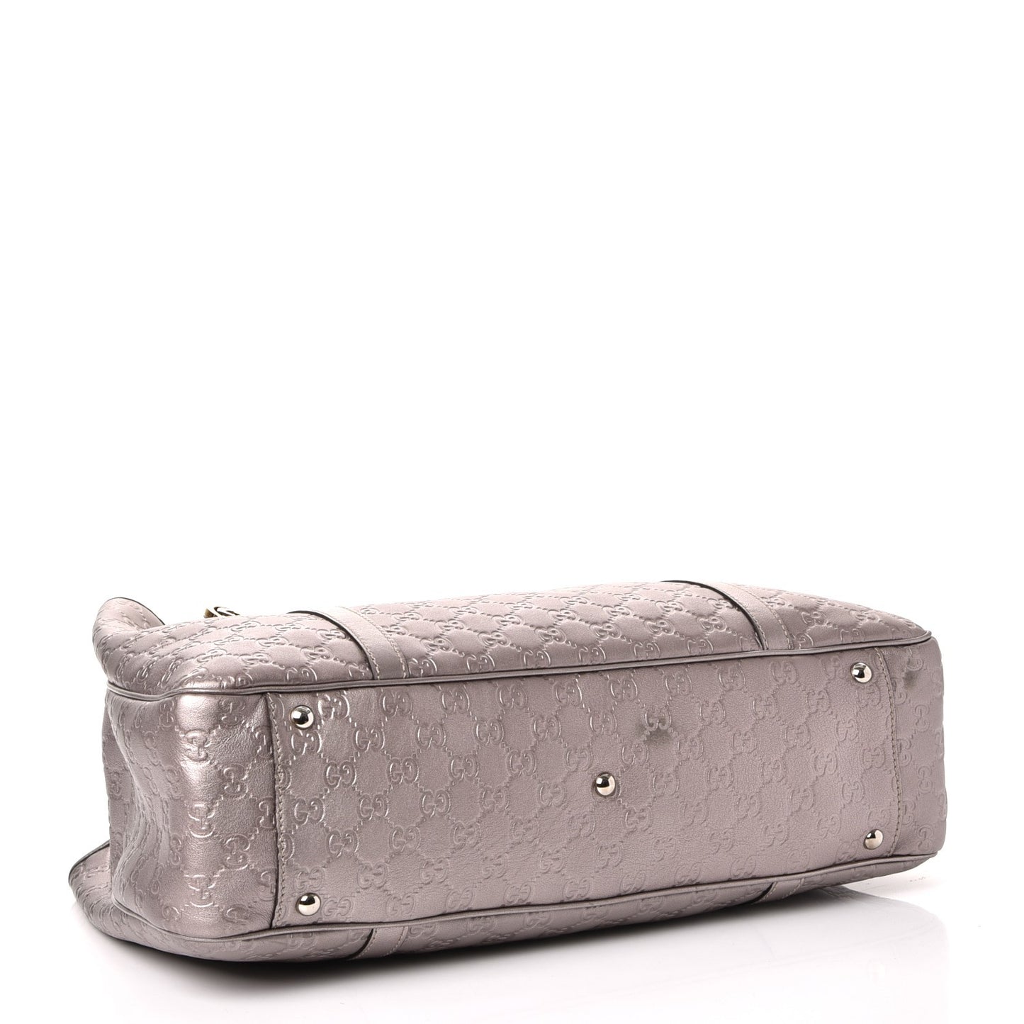 Metallic Guccissima Large GG Twins Tote Mauve