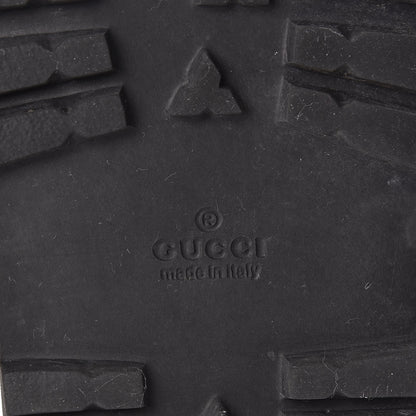 Gucci Rubber Web Mens Lug Sole Slide Sandals 9 Black Green Red 6 of 10