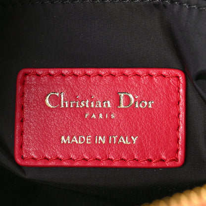 Christian Dior Embroidered Toile De Jouy 30 Montaigne Cosmetic Pouch Red 6 of 8