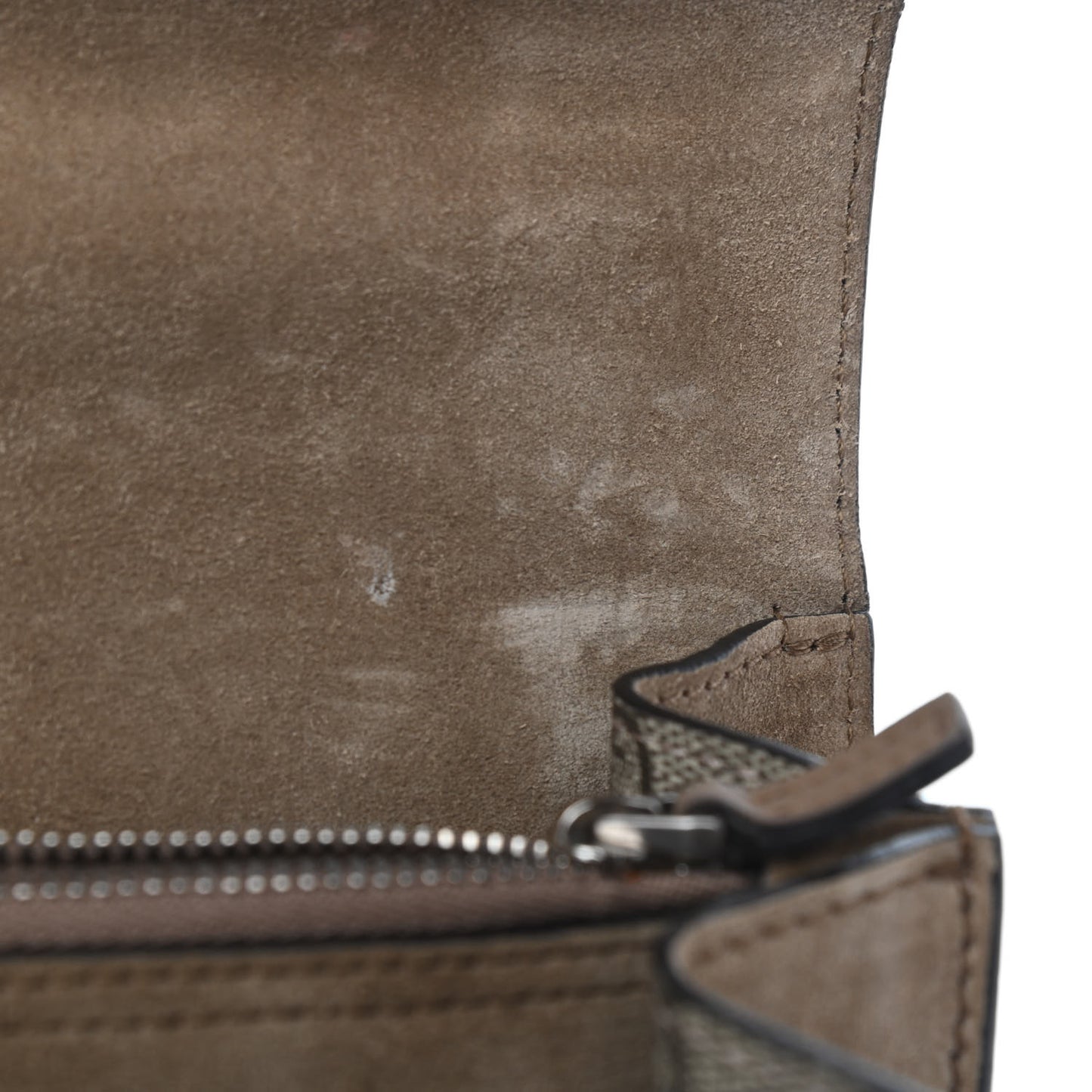 GG Supreme Monogram Small Dionysus Shoulder Bag Taupe