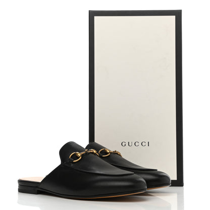 Gucci Calfskin Womens Princetown Slippers 36.5 Black 9 of 9