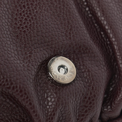 Chanel Caviar Half Moon Wallet On Chain WOC Bordeaux 12 of 12