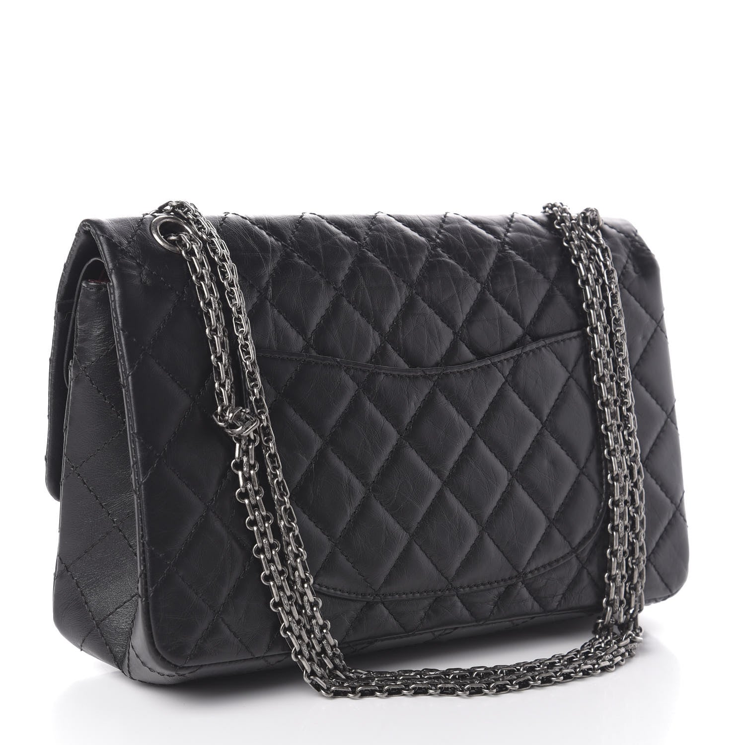 Chanel Aged Calfskin Quilted 2.55 Reissue 226 Flap Black 3 of 10