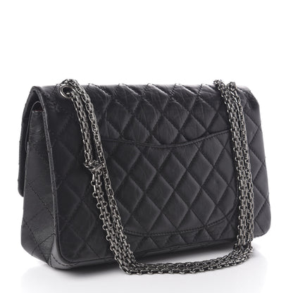 Chanel Aged Calfskin Quilted 2.55 Reissue 226 Flap Black 3 of 10