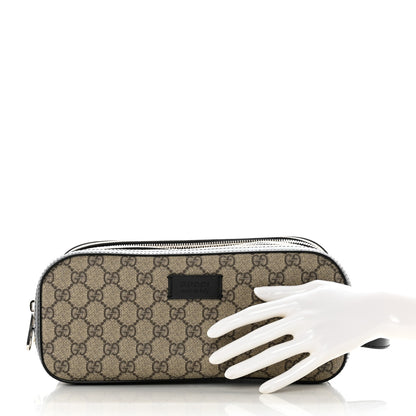 Gucci GG Supreme Monogram Toiletry Case Black 2 of 8