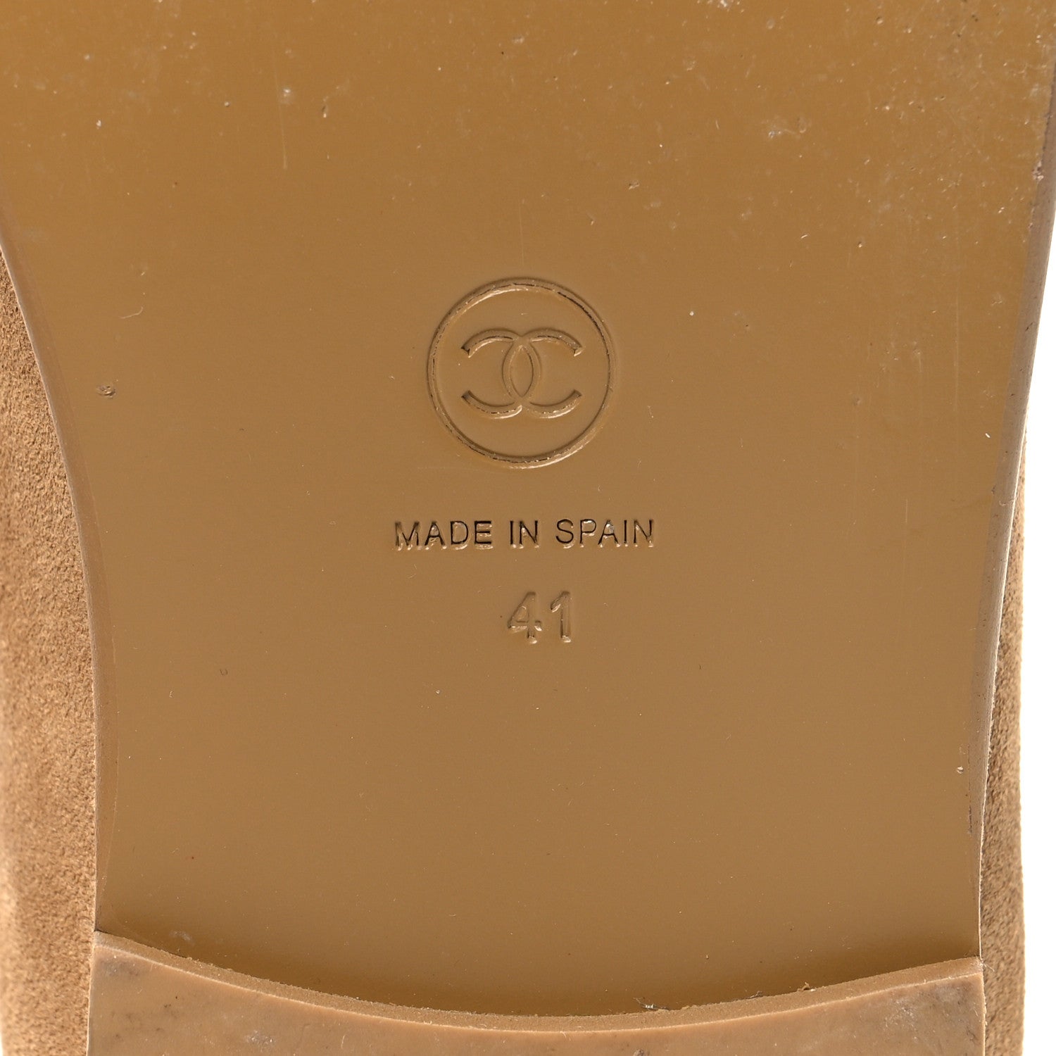 Chanel Suede Calfskin CC Loafers 41 Dark Beige 8 of 10