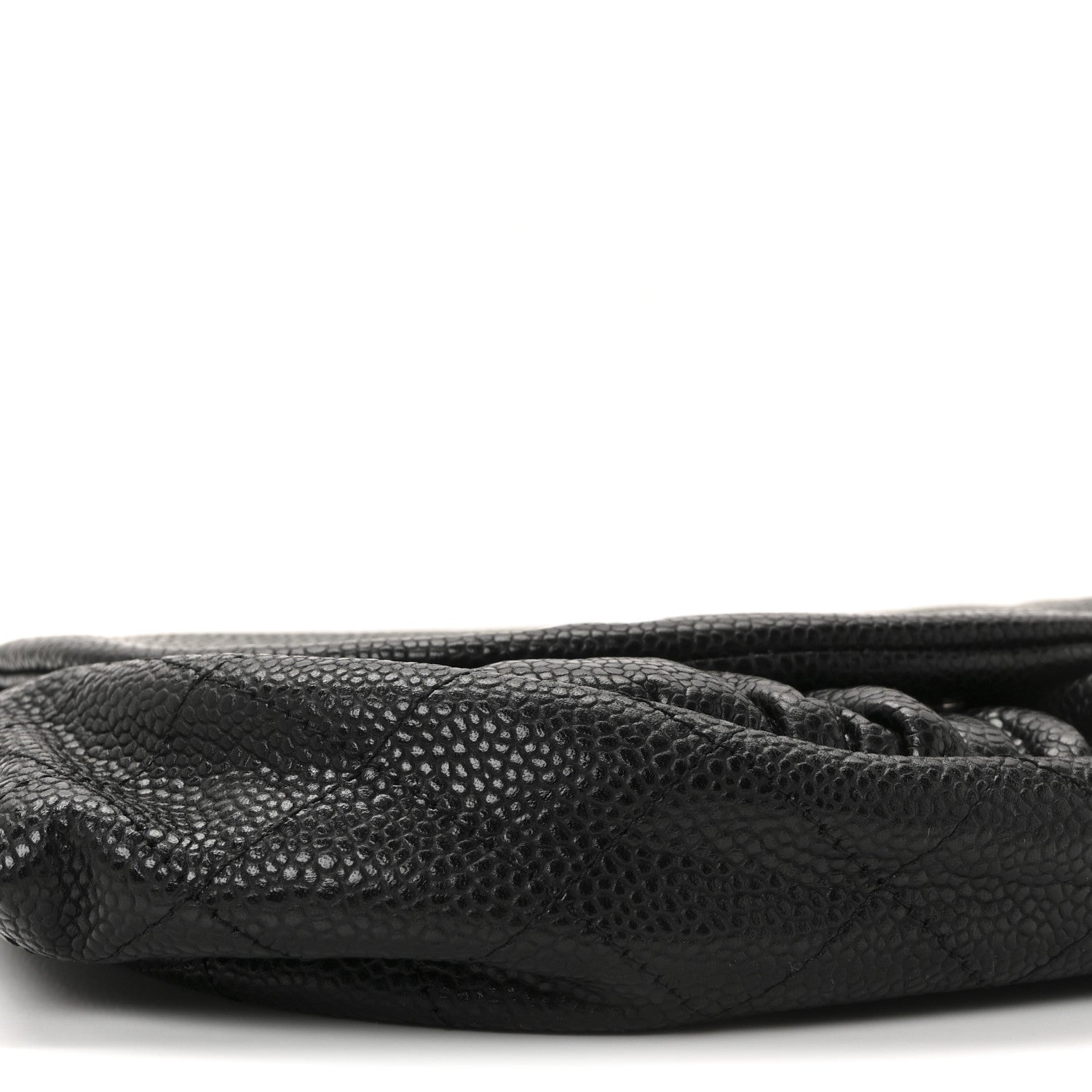 Chanel Caviar Half Moon Wallet On Chain WOC Black 10 of 12