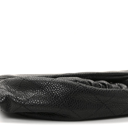 Chanel Caviar Half Moon Wallet On Chain WOC Black 10 of 12