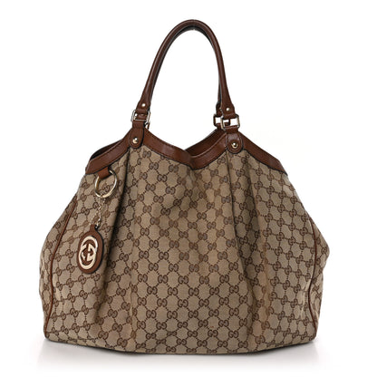 Gucci Monogram Large Sukey Tote Brown 1 of 12
