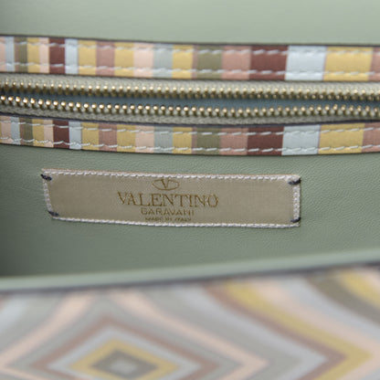 Valentino Garavani Vitello Native Couture 1975 Small Glam Lock Rockstud Flap Multicolor 6 of 9