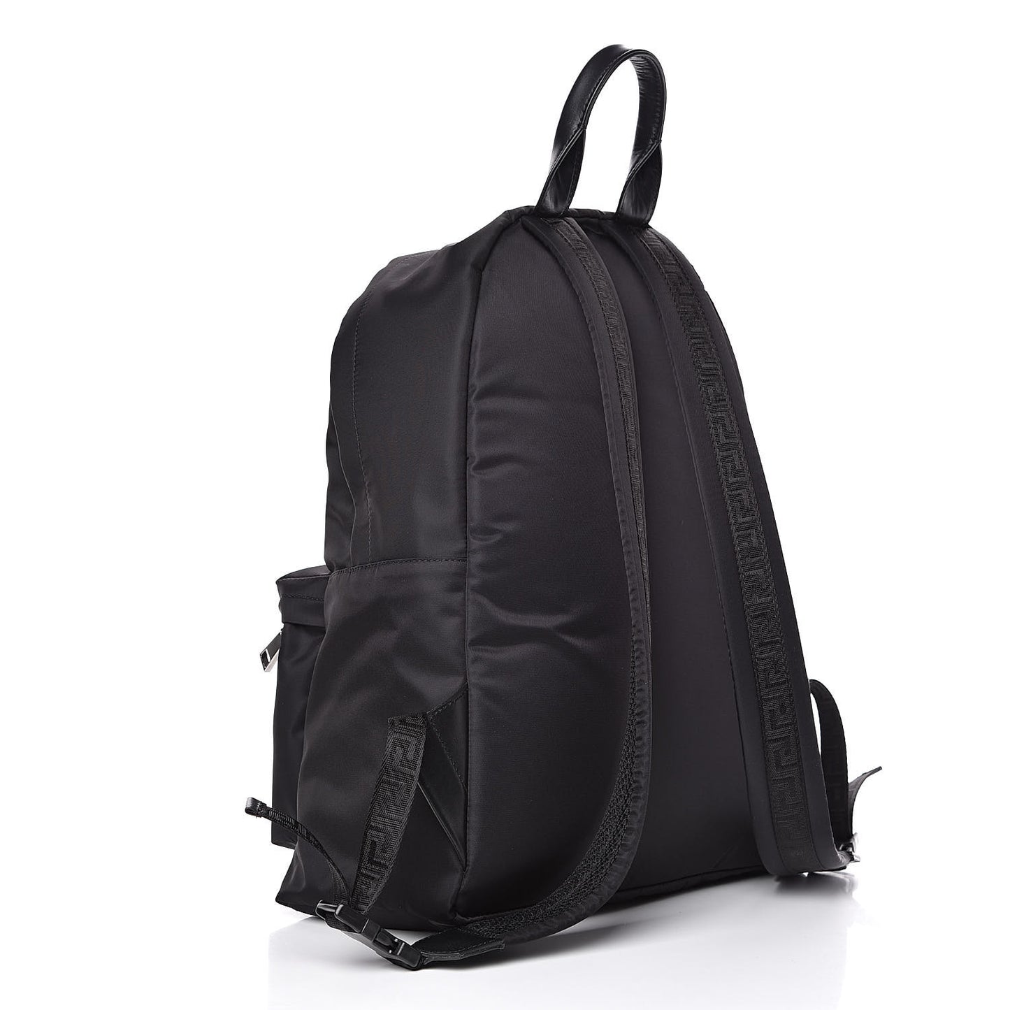 Nylon Palazzo Medusa Backpack Black