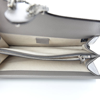Gucci Pebbled Calfskin Small Dionysus Shoulder Bag Dusty Grey 4 of 11