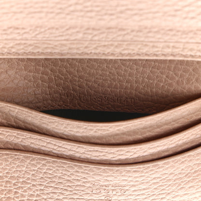 Gucci Pebbled Calfskin Butterfly Card Case Perfect Pink 7 of 7