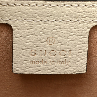 Gucci GG Supreme Monogram Textured Calfskin Les Pommes Small Retro Interlocking G Tote Bag Beige Multicolor Mystic White 7 of 10