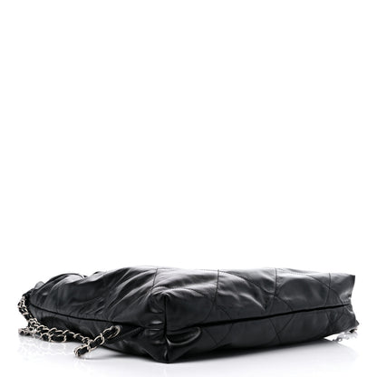 Chanel Shiny Calfskin Quilted Chanel 22 Backpack Black 4 of 10