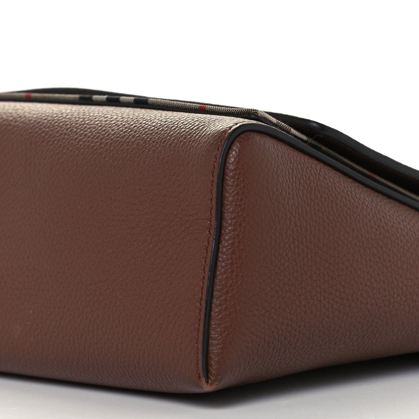 Calfskin Vintage Check Note Crossbody Bag Tan