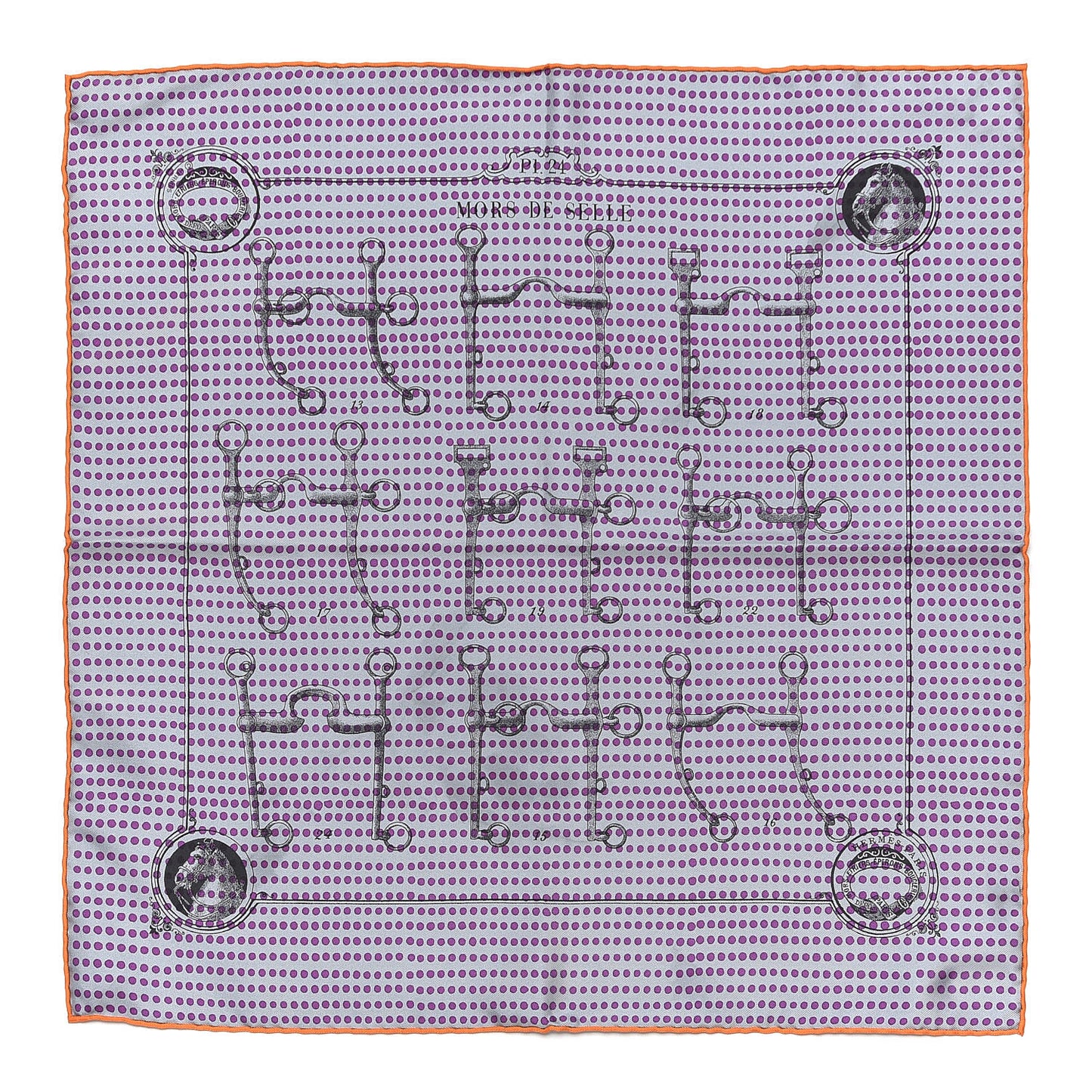 Silk Mors De Selle Pocket Square