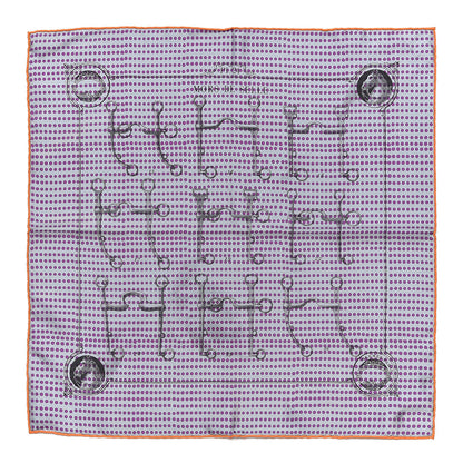 Hermes Silk Mors De Selle Pocket Square 1 of 4