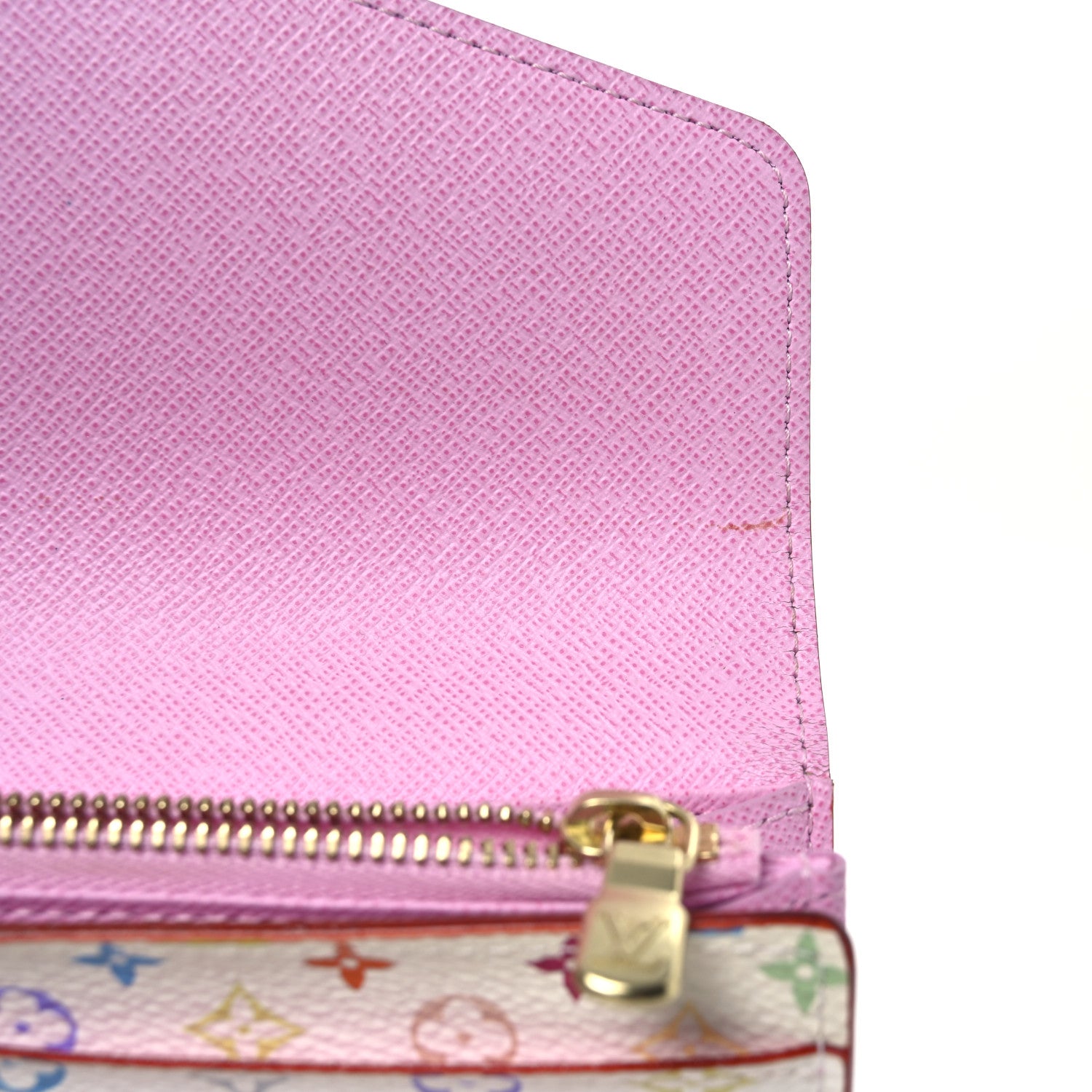 Louis Vuitton Monogram Multicolor Sarah Wallet NM White Litchi 7 of 9