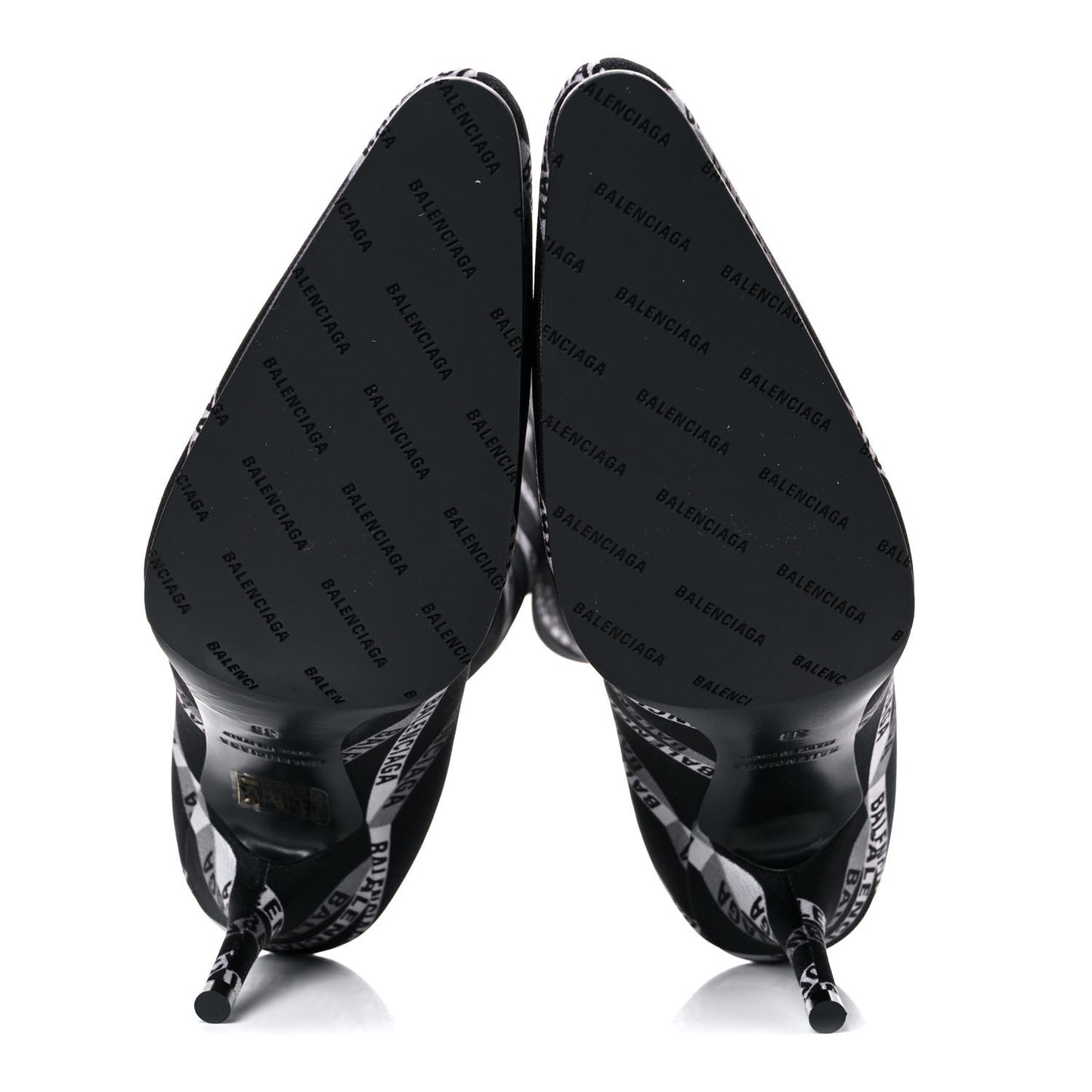 Spandex Losange Monogram 85mm Booties 38 Gris Black