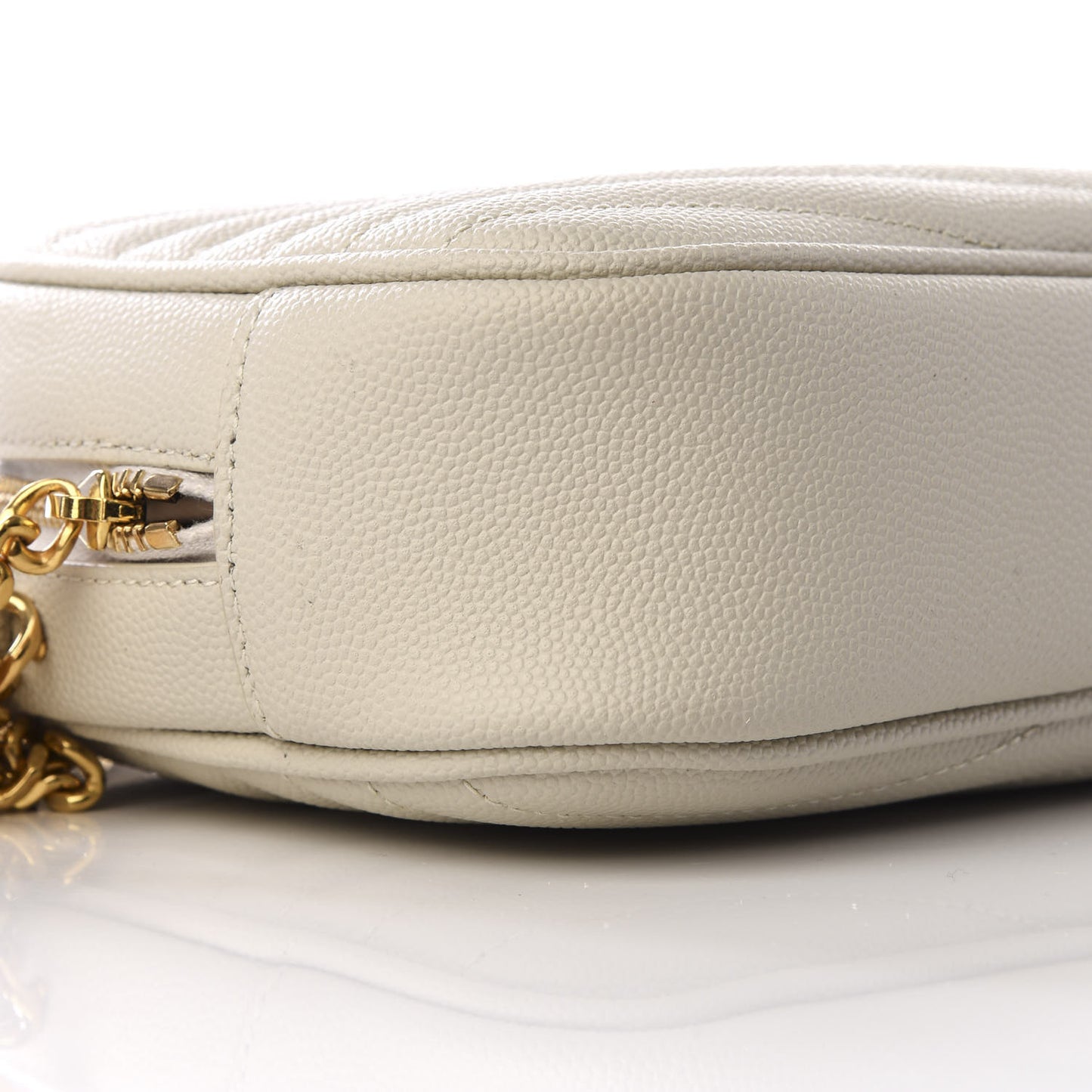 Grain De Poudre Matelasse Monogram Mini Lou Camera Bag Crema Soft