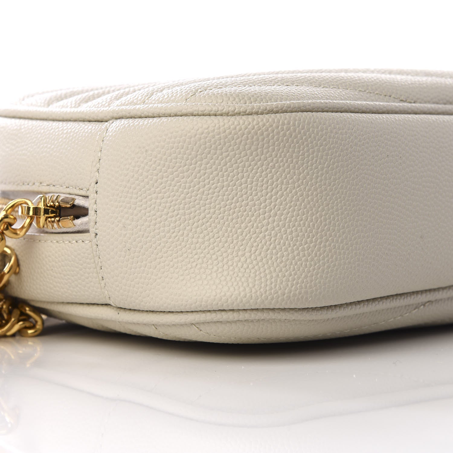Saint Laurent Grain De Poudre Matelasse Monogram Mini Lou Camera Bag Crema Soft 5 of 8