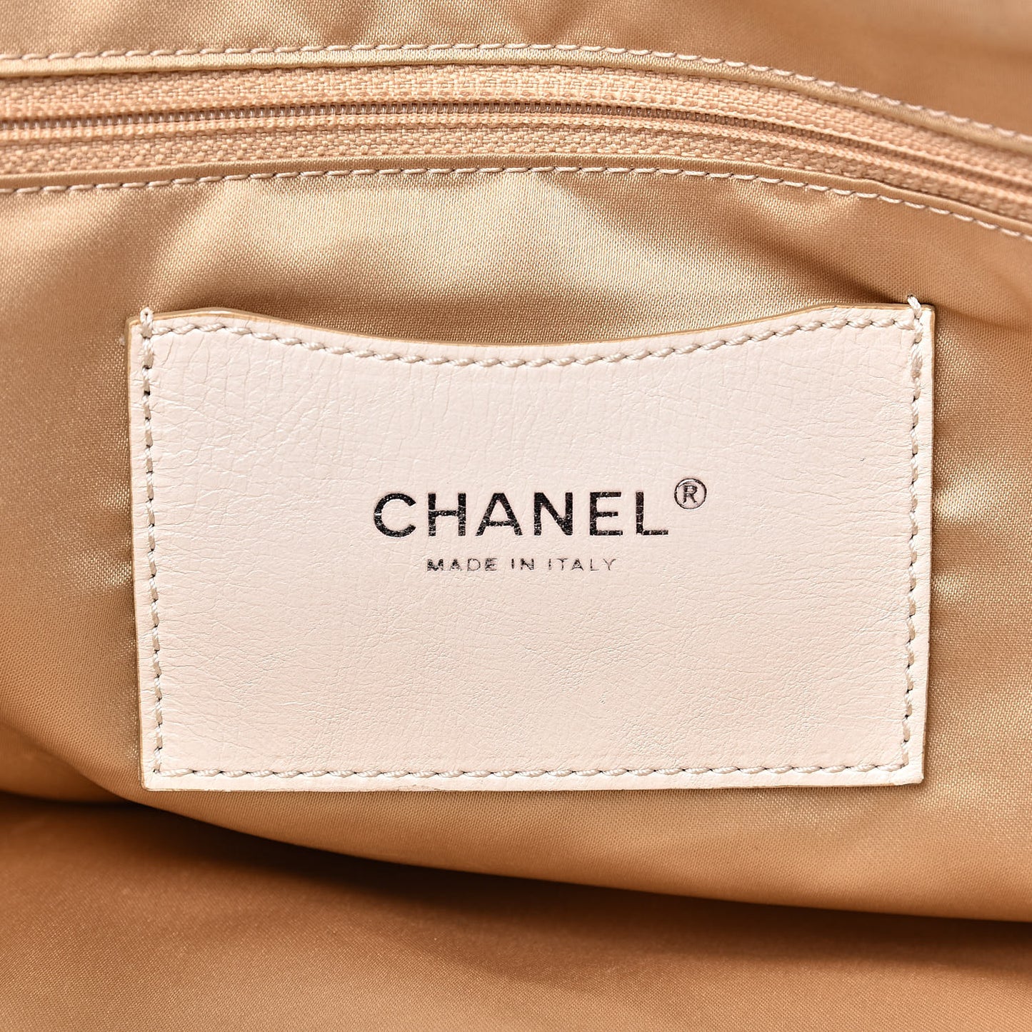 Glazed Calfskin Large On The Road Tote Light Beige