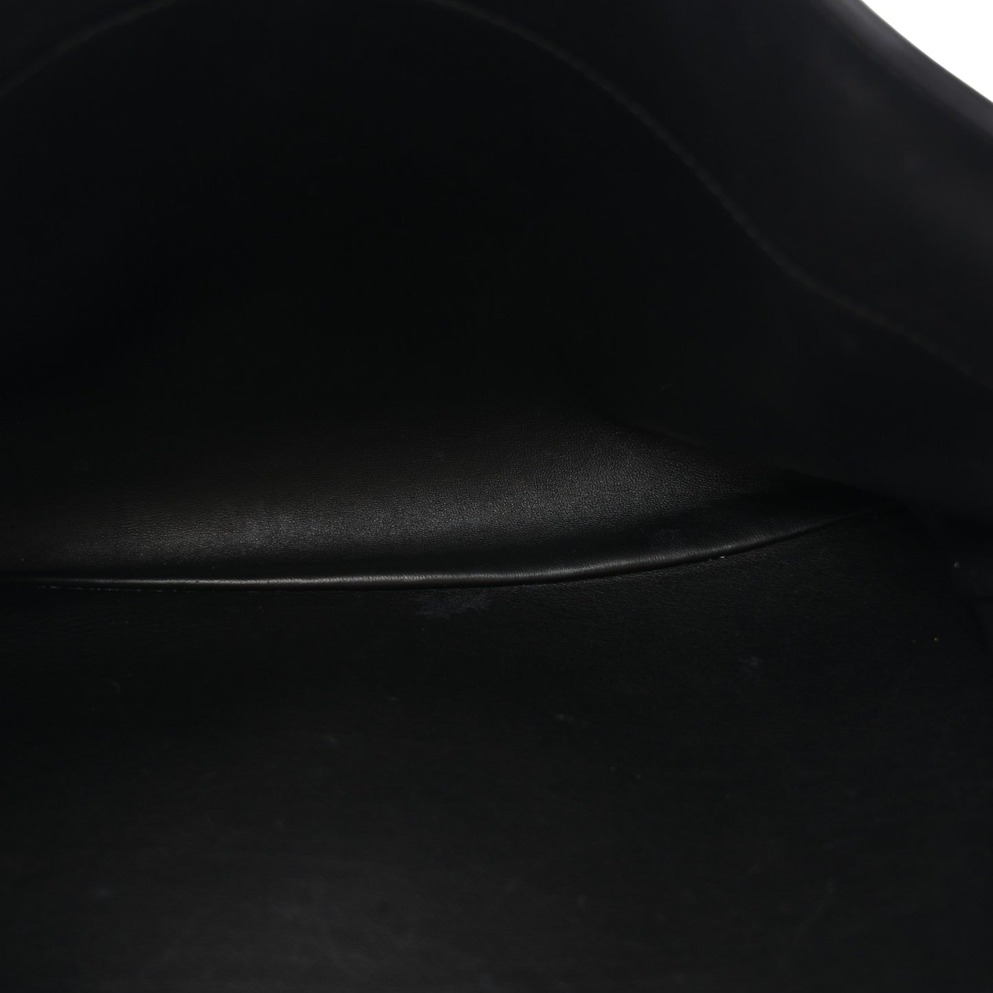Natural Smooth Calfskin Medium Rodeo Top Handle Handbag Black