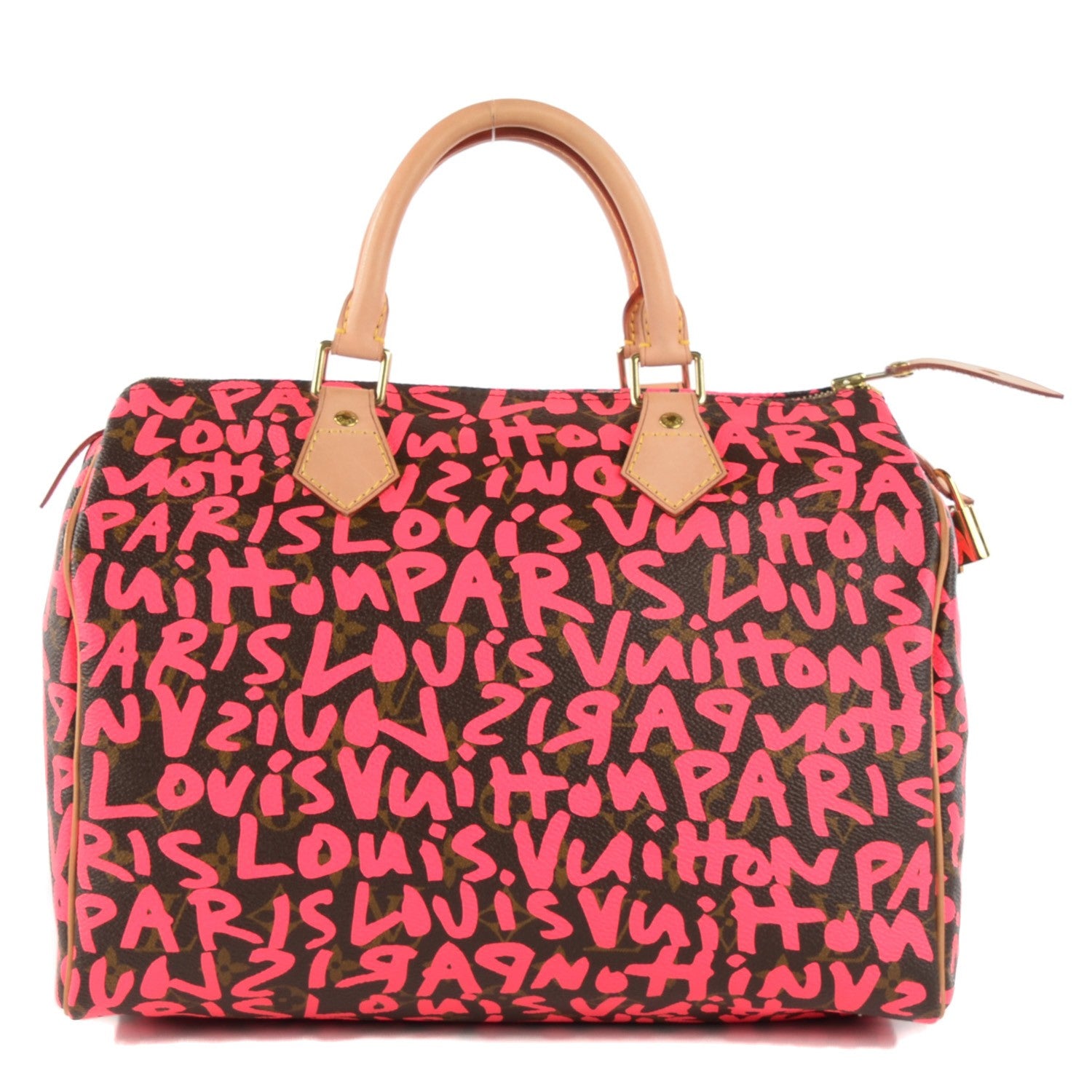 Louis Vuitton Monogram Graffiti Speedy 30 Fuchsia 1 of 7
