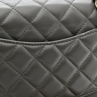 Chanel Lambskin Quilted Mini Rectangular Flap Dark Grey 12 of 13
