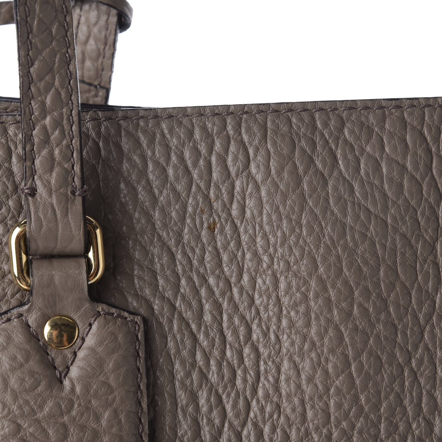Burberry Heritage Grain Medium Woodbury Tote Pale Taupe 8 of 12