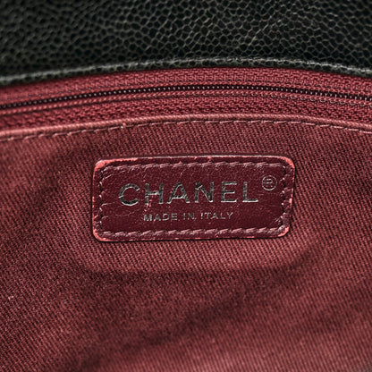 Chanel Crumpled Grained Calfskin Jumbo CC Crave Flap Dark Brown 6 of 15