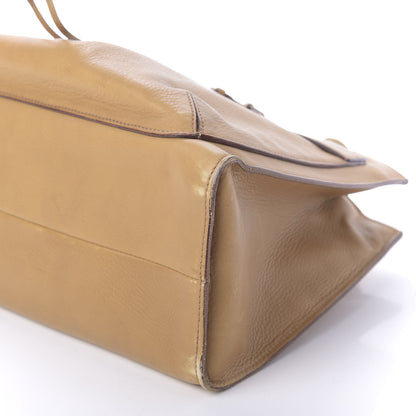 Gucci Calfskin Bamboo Handle Tote Tan 14 of 17