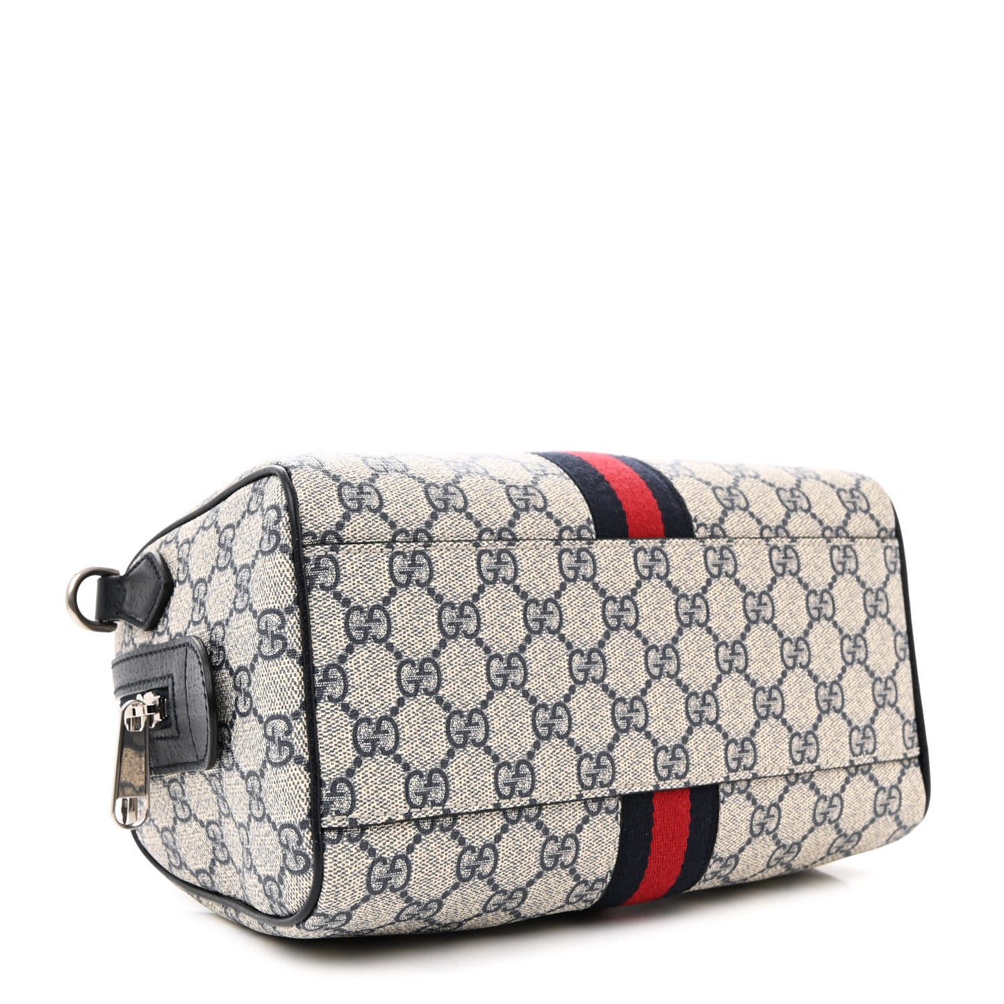 GG Supreme Monogram Web Small Ophidia Top Handle Bag Beige Blue