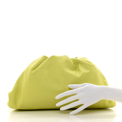 Bottega Veneta Smooth Butter Calf The Pouch Oversized Clutch Kiwi 2 of 7