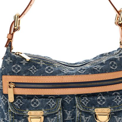 Louis Vuitton Monogram Denim Baggy PM Blue 7 of 14