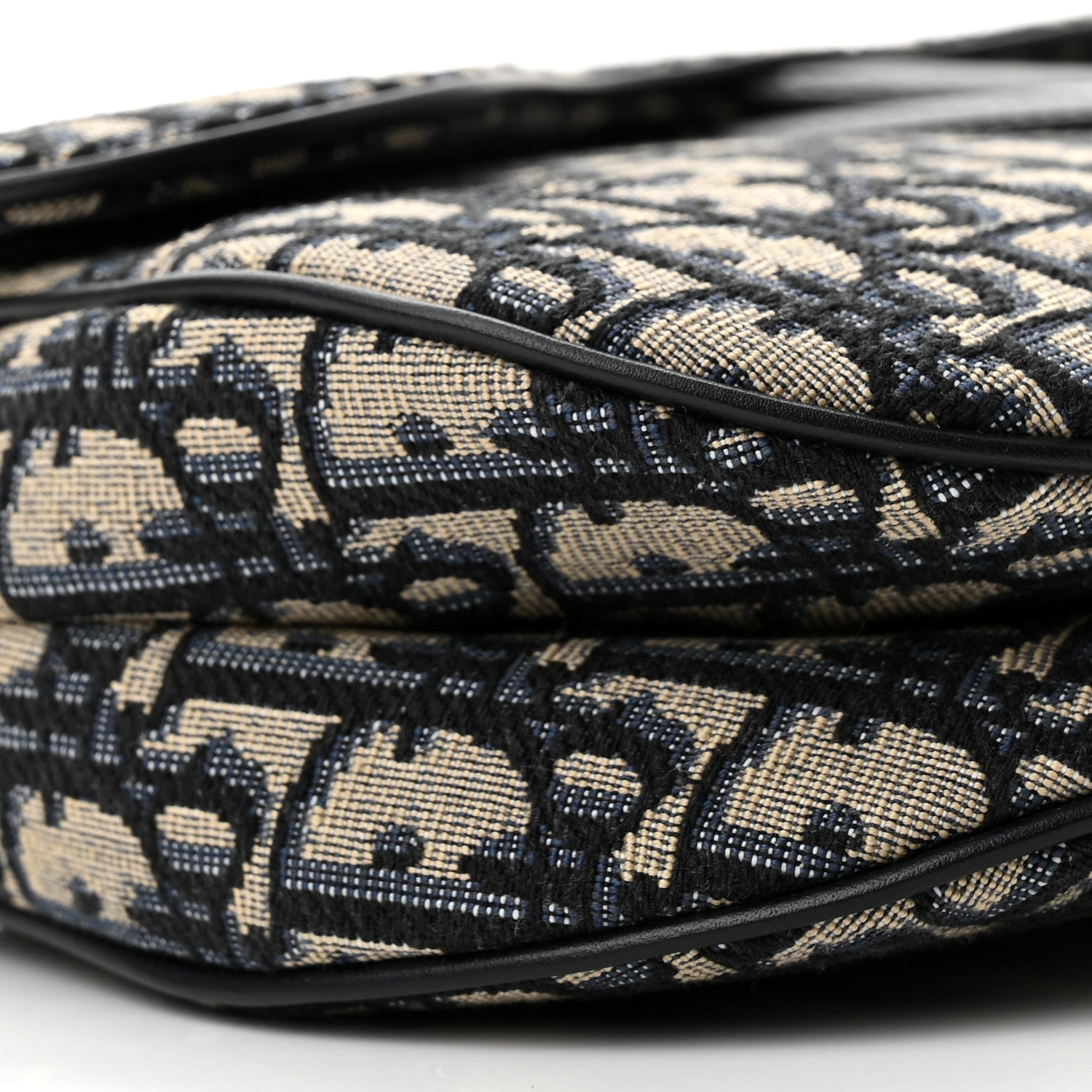 Christian Dior Oblique Saddle Bag With Strap Blue 9 of 11