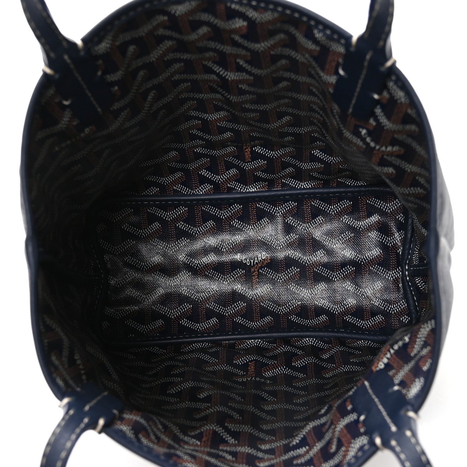 Goyard Goyardine Reversible Mini Anjou Navy 12 of 19