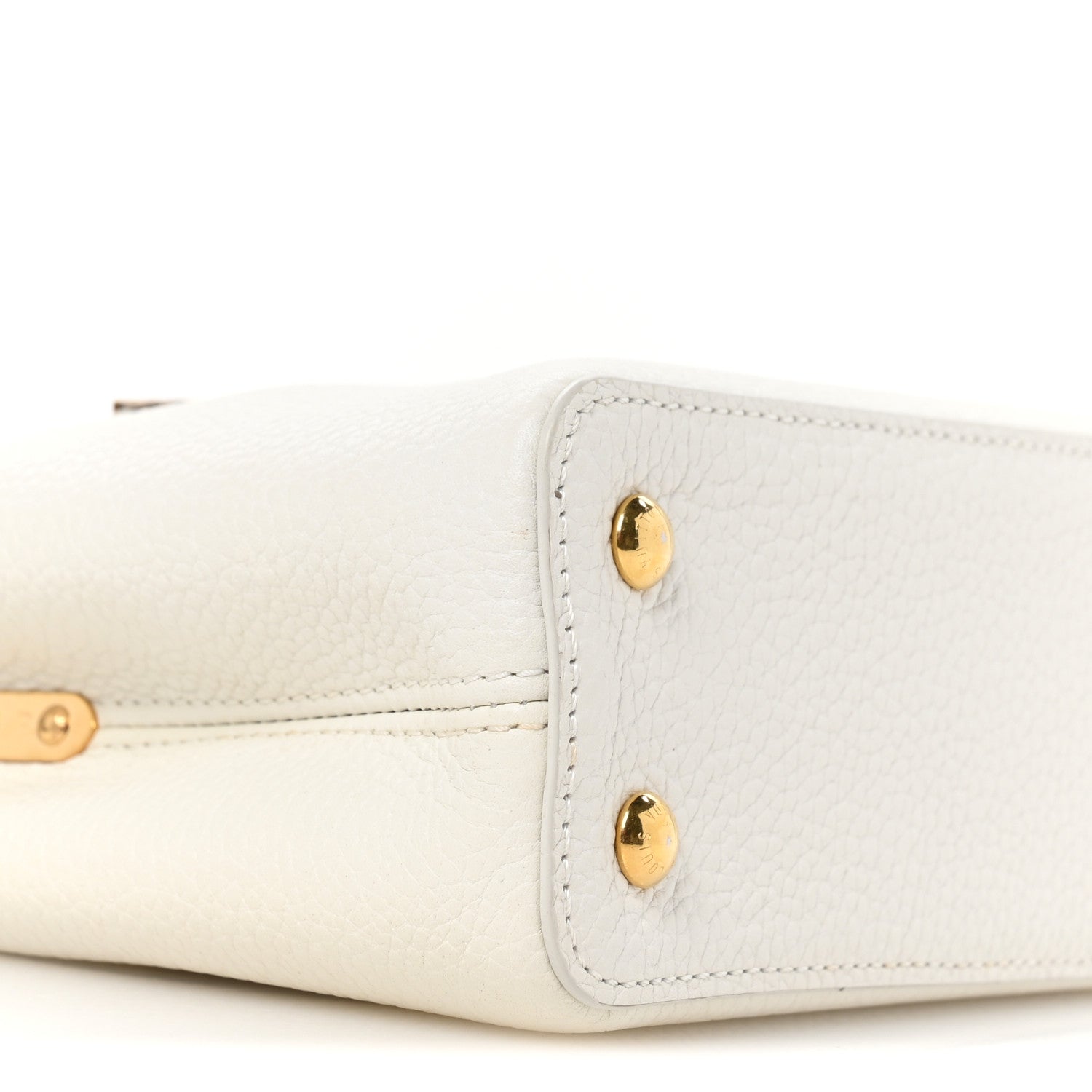 Louis Vuitton Taurillon Ayers Capucines Mini White Snow White 8 of 10