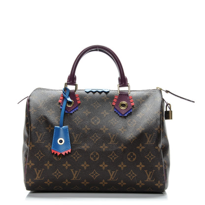 Louis Vuitton Monogram Totem Speedy 30 Magenta 1 of 6