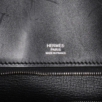 Hermes Evercalf Denim Birkin Shadow 40 Noir Bleu Marine 7 of 8