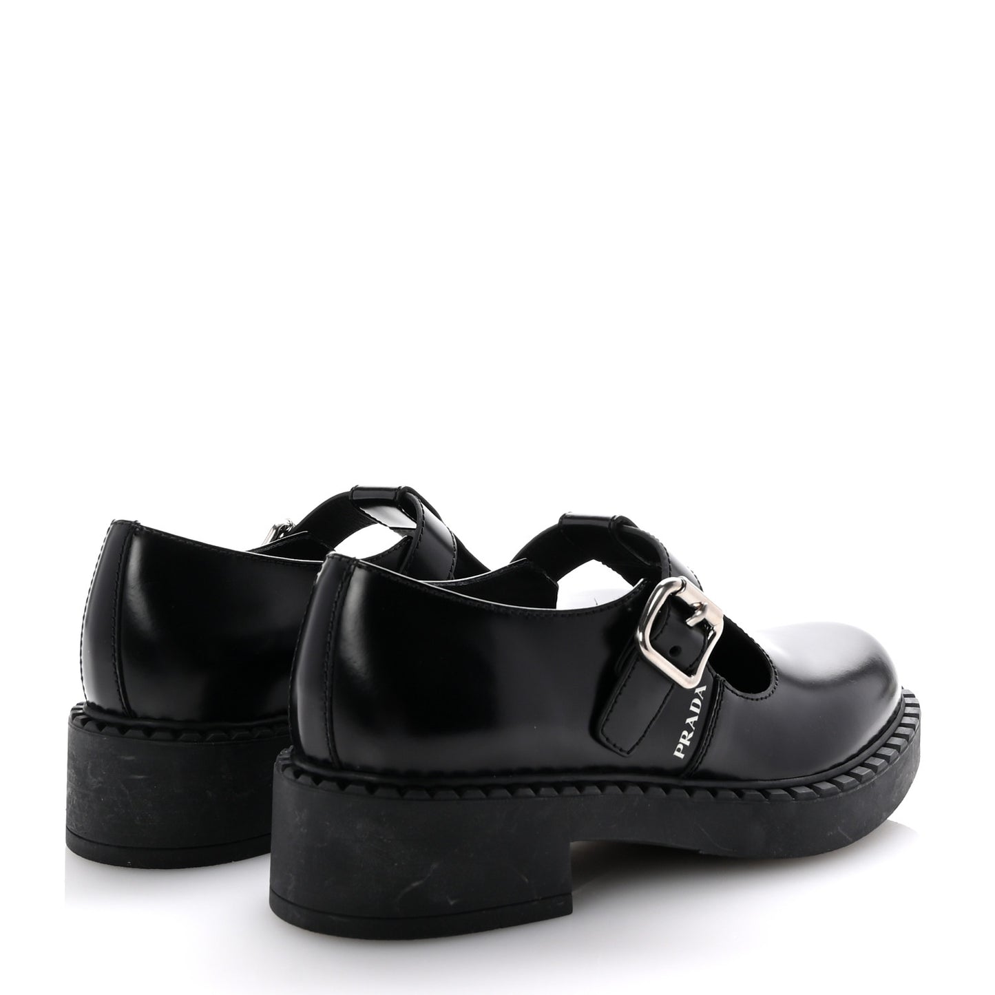 Spazzolato Mary Jane T Strap 40mm Loafers 38 Black
