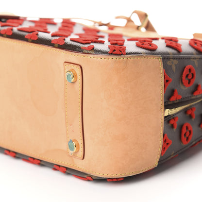Louis Vuitton Monogram Tuffetage Deauville Cube Red 7 of 12