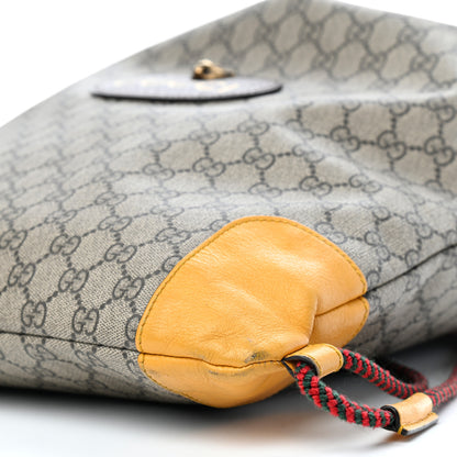 Gucci GG Supreme Monogram Neo Vintage Drawstring Backpack Beige New Acero Crop 8 of 8