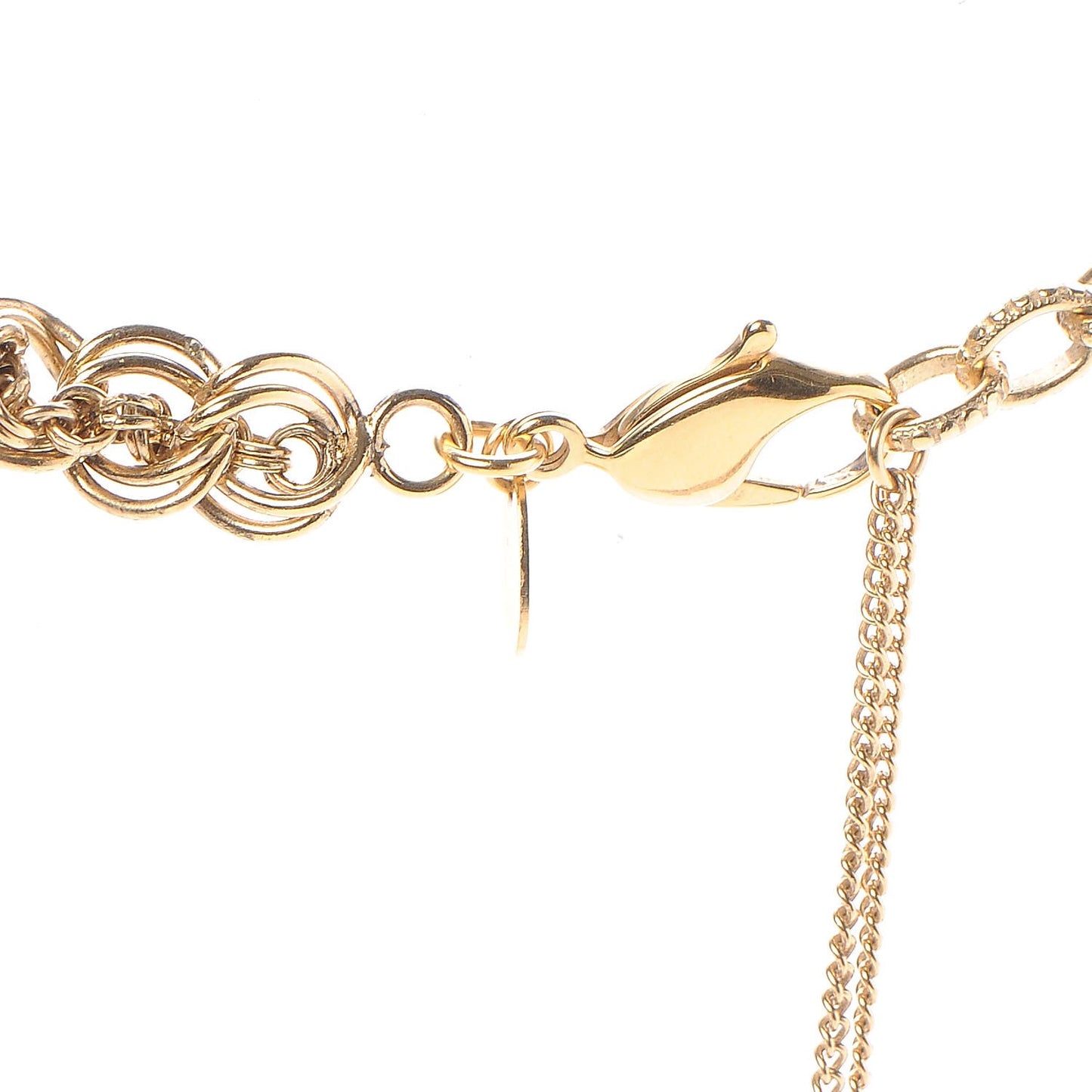 Chain CC Short Necklace Gold
