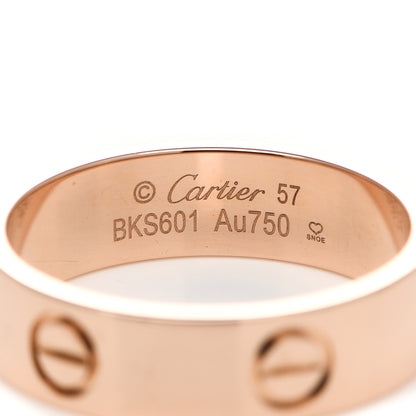 Cartier 18K Pink Gold 5.5mm LOVE Ring 57 8 4 of 5