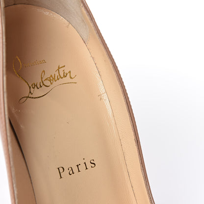Christian Louboutin Patent Pigalle Follies 100 Pumps 36 Nude 12 of 14