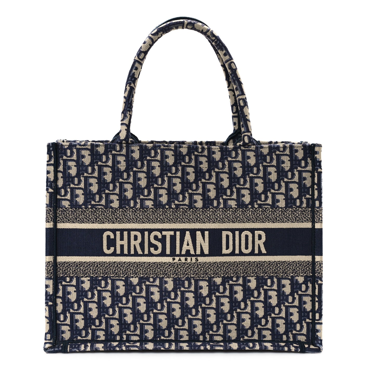 Oblique Medium Book Tote Blue Multicolor
