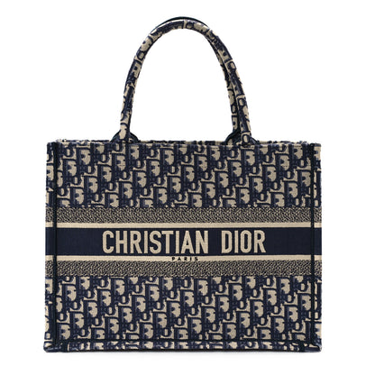 Christian Dior Oblique Medium Book Tote Blue Multicolor 1 of 12