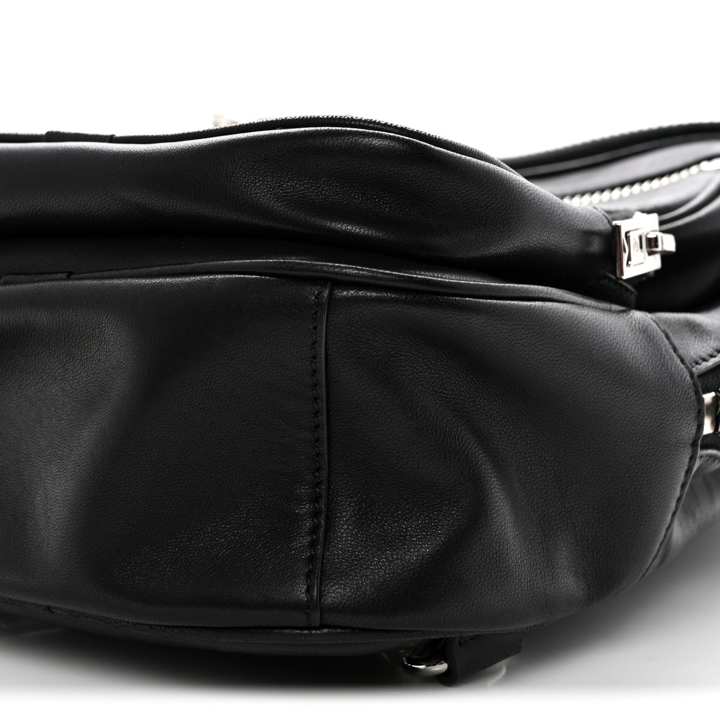 Lambskin Medium Attica Backpack Black